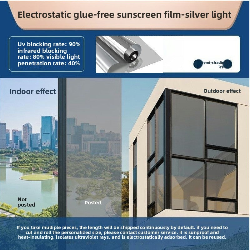 Lámina para ventanas de, aislamiento térmico y protección UV.